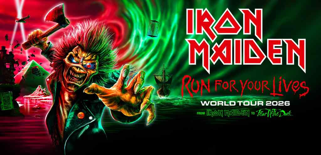 Iron Maiden anuncia actos de apoyo para su gira europea 'Run for Your Lives' 2026 con Anthrax, Megadeth y Evergrey